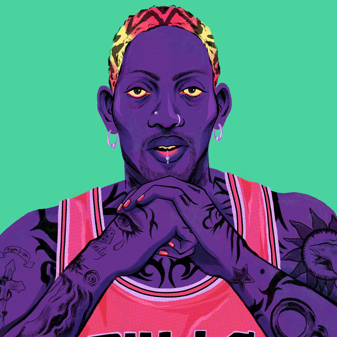 J O Kane Dennis Rodman BA Hons Illustration